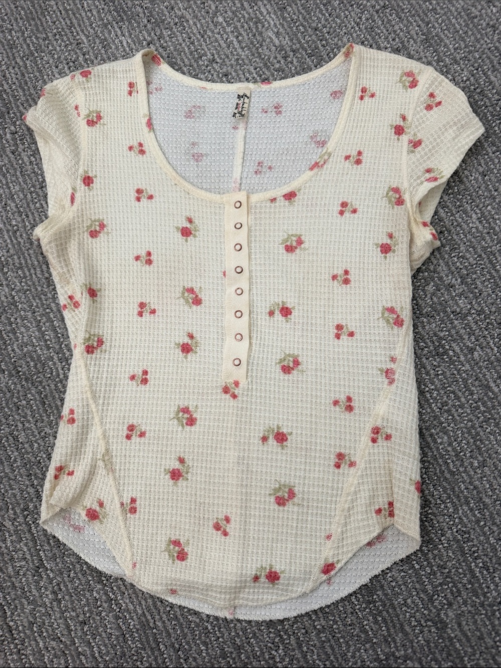 Free People Intimately floral scoop neck top